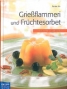 Grießflammeri und Früchtesorbet