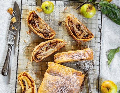 Glutenfreier Apfelstrudel