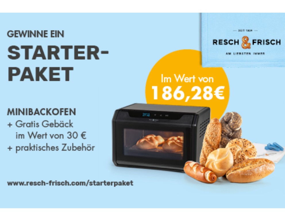 Gewinne das Resch&Frisch Starterpaket für ofenfrischen Genuss zuhause!
