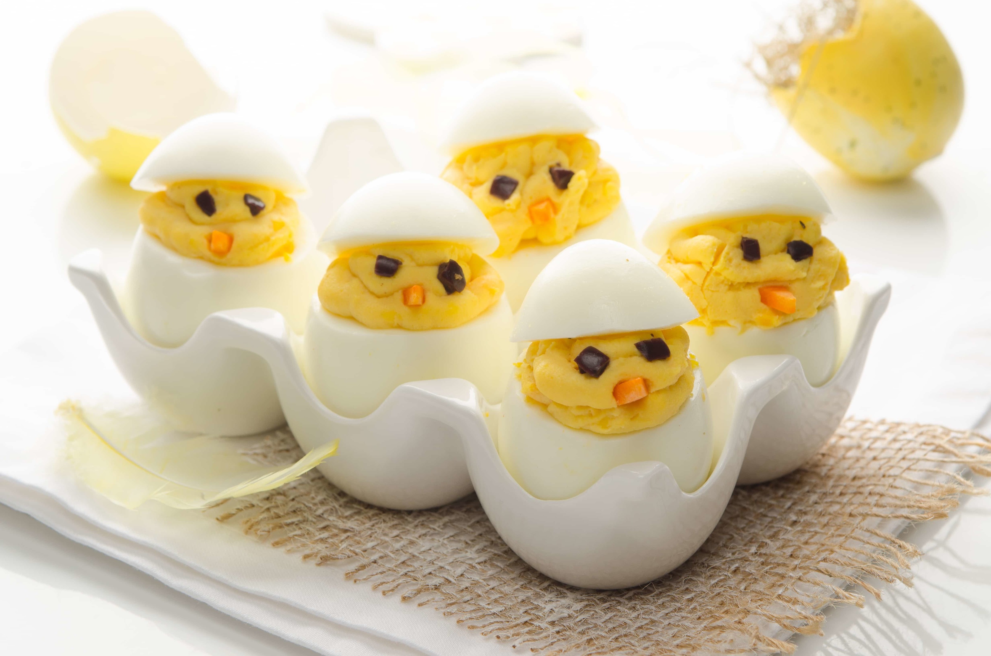 Was machen Sie aus harten Eiern?