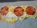 Salami-Käse-Baguette