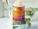 Rainbow-Kuchen im Glas