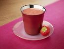Kaffee-Erdbeer-Himbeer-Smoothie
