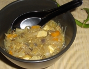 Fastensuppe mit Tofu nach Guangdong-Art