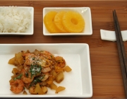 Garnelen-Mango-Wok