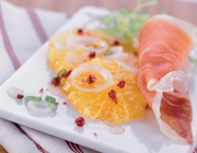 Orangensalat mit San-Daniele-Schinken