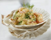 Shrimpscocktail in Joghurt-Mango-Sauce
