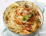 Spaghetti in Tomaten-Wodka Sauce