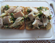 Räucherforellentoast