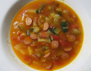 Erdapfel-Paradeiser-Suppe