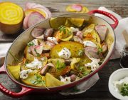 Rübensalat „kalt-warm“ mit Ziegenfrischkäse