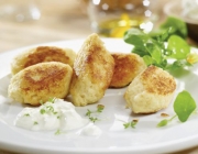 Gebackene Topfen-Couscous-Nockerl