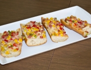 Überbackenes Partybrötchen