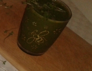 Grüner Bananen-Smoothie mit Kresse