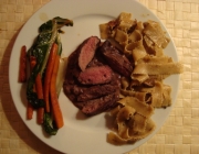 Rehkeule in Rotweinsauce