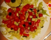 Salat mit Avocadocreme zum Verlieben