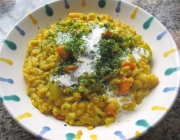 Curryrisotto mit Gemüse