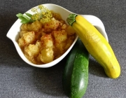 Zucchini mit roter Currypaste