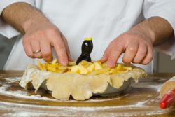 Pie-Vogel zurechtrücken