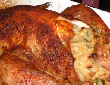 Bio-Hendl mit Maronifüllung