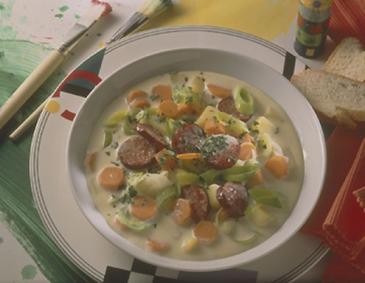 Cabanossi-Brunch-Suppe