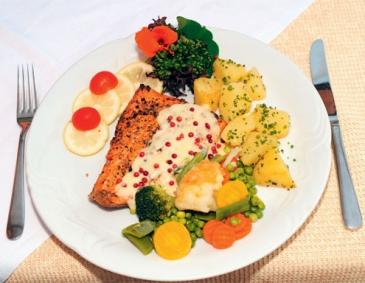Forellenfilet mit Pfeffersauce