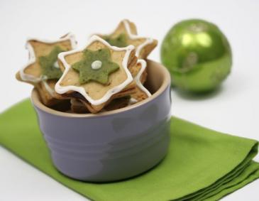 Kürbiskern-Marzipan-Sterne