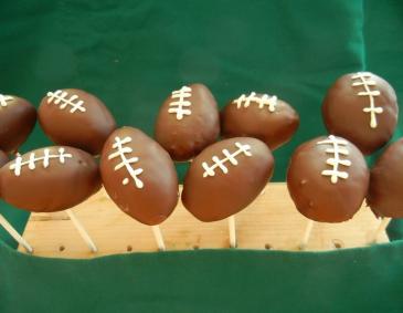 Football Cake Pops