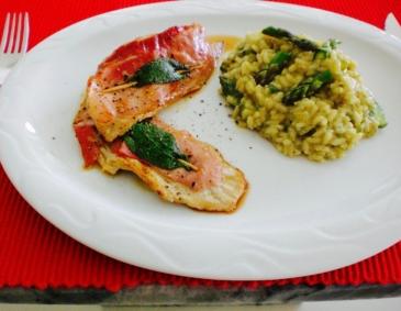 Grüner Spargel Risotto