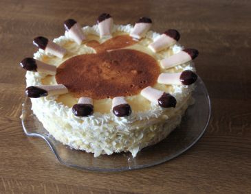 Apfel-Pudding-Torte