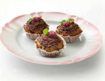 Kirsch-Muffins mit Schokolade-Bits