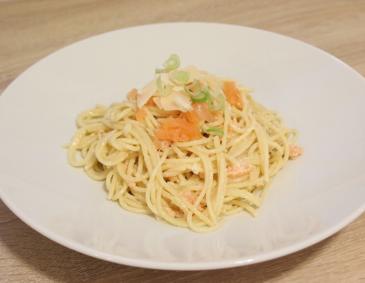 Lachsspaghetti