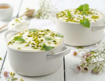 Topfentörtchen mit griechischem Joghurt und Honig