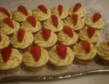 Erdbeer-Schokoladen Cupcakes