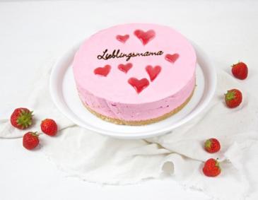Muttertagstorte - Erdbeer-Cheesecake
