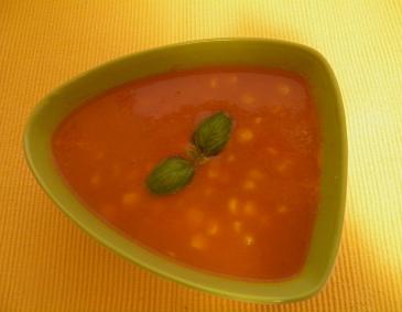 Tomaten-Mais-Suppe