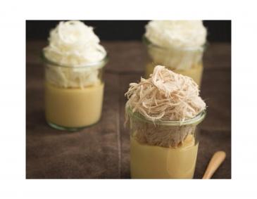 Karamellflans mit Pashmak