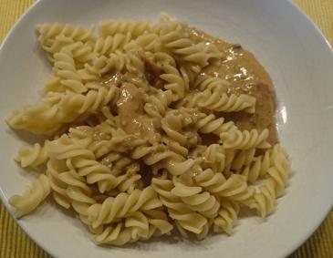 Spiralen an Gorgonzola-Walnuss-Sauce
