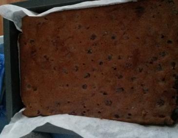 Weichselkuchen mit Zukka, Eierlikör und Zimt