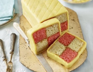 Klassischer Battenburg Cake