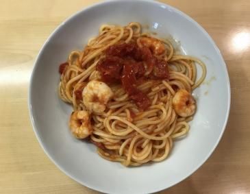 Spaghetti mit Königsgarnelen