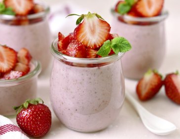 Erdbeer-Dessertcreme
