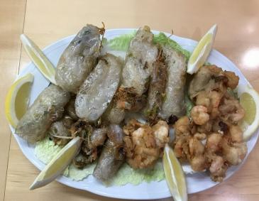 Frittierte Shrimps