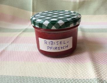 Pfirsich-Ribisel-Marmelade