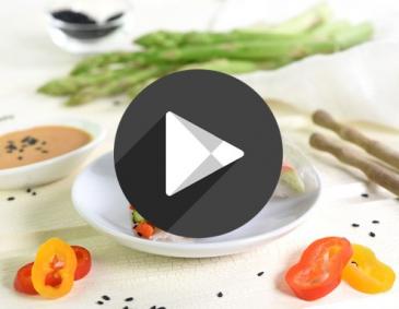 Video - Sommerrollen mit Spargel-Paprika