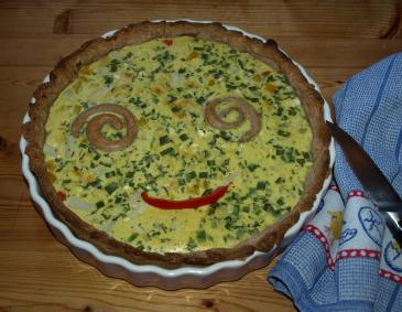 Würzige Spargelquiche
