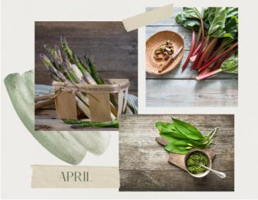 Das Küchengartenjahr im April und passende Rezepte