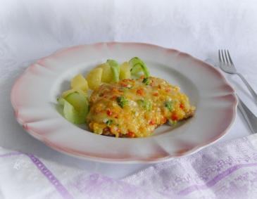 Überbackene Gemüseschnitzel