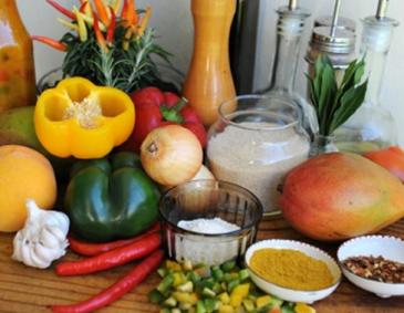 Bunte Chutney Vielfalt