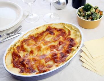 Fischlasagne mit Broccoli
